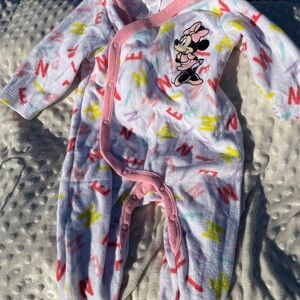 Disney Minnie Mouse Multicolor Kids Footie